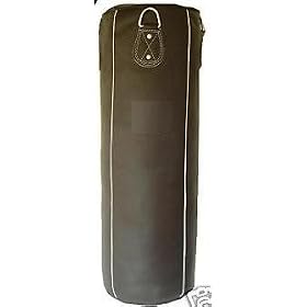 Punch Bag REX Brown LEATHER - 5ft -With Steel Hanging Chains