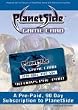 Planetside Game Card