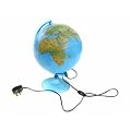 Illuminated Globe Table Lamp 260Mm World Light - Color: Blue