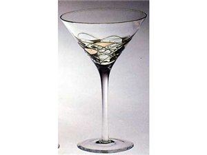 Childrens Toyshop  Kitchen & Housewares : Wine Things Unlimited Galleria Platinium Martini Glasses Set of 6