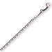 14K White Gold Diamond Cut Cable Chain - Length 16
