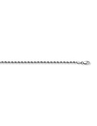 14K White Gold Rope Chain (3mm)