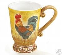 French Country Rooster Coffee Mug/Cup For Kitchen Decor