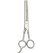 Titania Thinning Shears Hook 7" Stainless