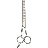 Titania Thinning Shears Hook 7" Stainless