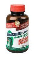 Schiff Glucosamine HCl 1500 mg Plus MSM 1500 mg Per 3 coated tablets, 150 coated tablets
