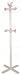 Bird Coat Rack in White and Pink Color Finish