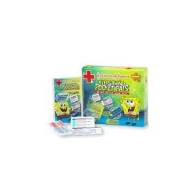Johnson & Johnson First Aid Pocket Pals, Mini First Aid Kit, SpongeBob SquarePants - 8 ea