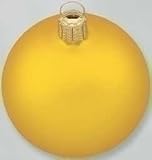 Pack of 6 Matte Yellow Sun Glass Ball Christmas Ornaments 2.75