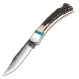 Chipflint Sambar Stag Folding Hunter½ - Knives - Other by Buck Knives