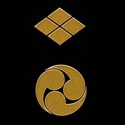 戦国蒔絵シール２個付【信玄・勘助】