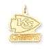 14K Kansas City Chiefs Lg Pol Logo W/Name Pendant - NF982
