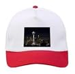 Custom Baseball Cap - Enjoy this White Baseball Cap with Red Brim Created from Your Favorite Photo