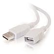 Cables To Go 26686 USB A Male to A Female Extension Cable, White (3 Meters/9.84 Feet)