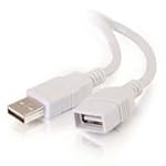 Cables To Go 26686 USB 2.0 Cable for iPod/iPhone/iPad A Male to A Female Extension Cable, White (3 Meters/9.84 Feet)