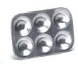 Dollhouse Miniature Aluminum Muffin Baking Tin