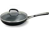 Simply Calphalon Enamel 8 Inch Covered Omelette Pan, Black