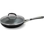 Simply Calphalon Enamel 8 Inch Covered Omelette Pan, Black