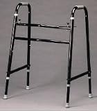 Medical Walker - Extra Wide Heavy Duty Bariatric Walker supports up to 700 pounds. Adjustable legs accommodate tall youth to tall adult .Folds with the push of 2 buttons for convenient storage.