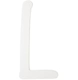 Darice 9188-L White Wood Letters, L, 9-Inch