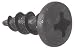 #8 x 1/2" Deep Thread Pan Head Screws Black 100 Pcs.