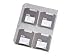 Fellowes(R) Loose-Leaf Binder Sheets For Zip(R) Diskettes, 4 Capacity, Pack Of 5