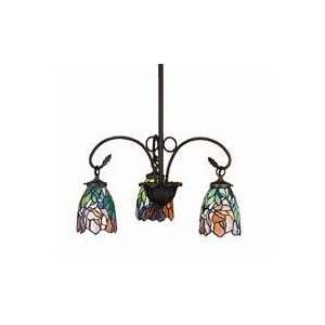 21 Inch W Iris 3 Lt Chandelier Ceiling Fixture by Meyda