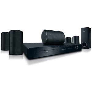 Philips HTS5506 5.1 3D Home Theater System - 1000 W RMS - Blu-ray Disc Player. 5.1 HTIB 3D BLURAY/1000W/WIFI NETFLIX/VUDU/BLOCKBUSTER/FILM FRESH HTSYST. Dolby Pro Logic II, Dolby TrueHD, Dolby Digital Plus, DTS HD, Dolby Pro Logic, Dolby Digital, DTS - BD-RE, DVD-RW, CD-RW - BD Video, DVD Video, MPEG-2, MPEG-1, WMV, AVCHD, VCD, SVCD - Ethernet - Wi-Fi - HDMI - USB - DLNA Certified