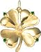Heart Clover, 14K Gold Charm
