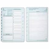 Franklin Covey Day Planner Original 5 1/2 x 8 1/2 Inch Refill Jan.-Dec. 07 (30409)