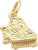 Piano Charm, 14K Yellow Gold