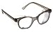 Glass Safety Glasses in Plastic Smoke Gray Safety Frame with Permanent Side Shields, 50mm Eye Size, Photo Gray Transition Glass Lenses