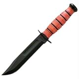 USN Fighting/Utility Knife, Leather Handle, Leather Sheath