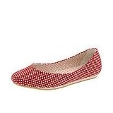 Hush Puppies Break | Ladies Flat Shoes Red Polka Dot Suede by Hush Puppies