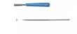 GROBET SWISS NEEDLE FILES 5-1/2 INCH THREE SQUARE CUT 4 WITH HANDLES