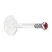 16 Gauge Bioplast Red Gem Monroe Ring