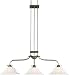 Z-Lite 701-3-WM14 Liberty 3 Light Island Fixture Satin Nickel