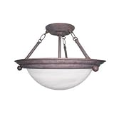 Buy American Fluorescent HS6213RBSCT Duomo 2-13 Watt GU24 Semi-Flush Light Fixture,... by American Fluorescent
