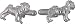 Pug Cufflinks in Solid Sterling Silver by Cuff-Daddy