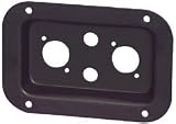 Penn-Elcom D0602K Dish Two XLR & 1/4 Black 3-1/2 x 5-1/8