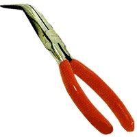 Bent End Needle Nose Plier - 6 In by K Tool