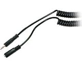 Steren 10' Coiled 3.5mm Stereo Headphone Extension Cable