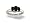 14K White Gold Genuine Oval Black Onyx 3-Stone Ring - Size 4