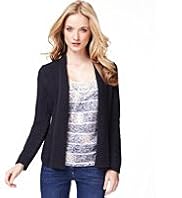Indigo Collection Open Front Aztec Cardigan