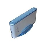 FANTEC DB-337C2-B - Storage enclosure - IDE - FireWire / Hi-Speed USB - silver, blue metallic