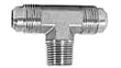 S.A.E. 45&ordm; Brass Flare Tube Fitting 325: Male Branch Tee, 1/4" Tube Sizes x 1/8" Male Pipe