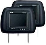 Pyle PL56PHRB Black Headrest Pair with Built-in 5.6'' TFT LCD Monitors