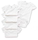 Gerber Short Sleeved Onesies White - 5 pack, 24 Months, Fits 28-32 lbs