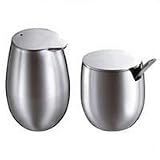 Bodum Columbia Stainless-Steel Sugar and Creamer Set