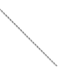 14k Gold White Gold 1.75mm Handmade Regula 7 Inches